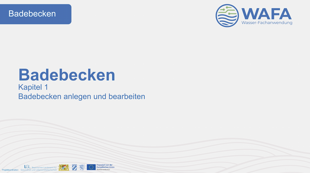 Badebecken - Kapitel 1: Badebecken anlegen und bearbeiten